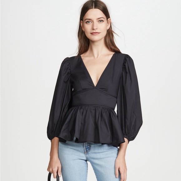 NWT Staud Luna Top | Size 2 | Black - Picture 5 of 13